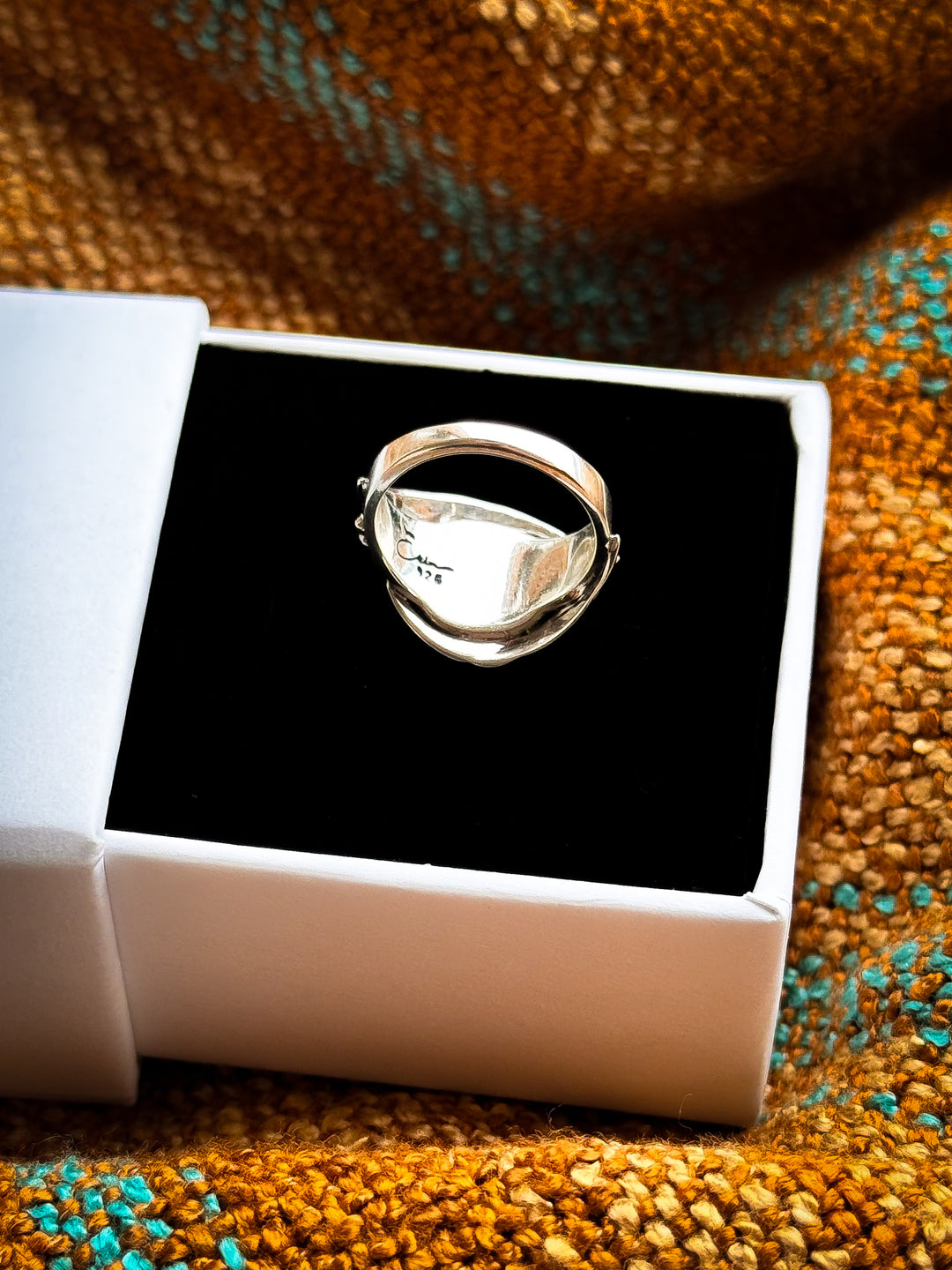 Australian Boulder Opal Ring ~ Abyss