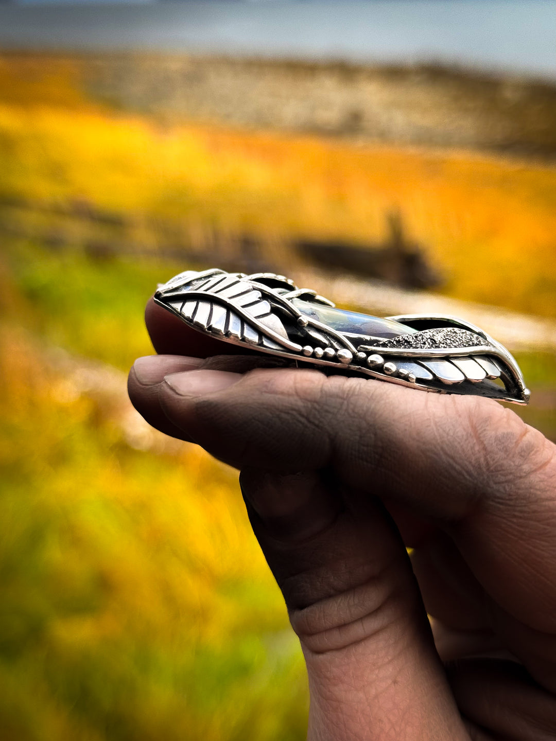 Boulder Opal Heirloom Botanical Ring