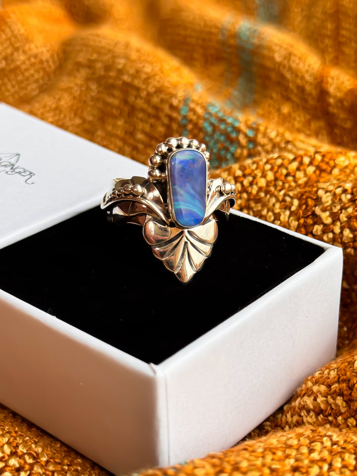 Australian Boulder Opal Ring ~ Celestial