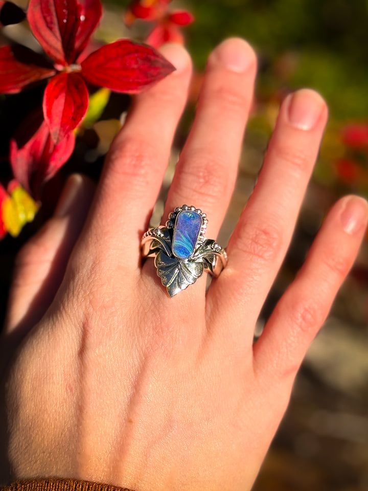 Australian Boulder Opal Ring ~ Celestial