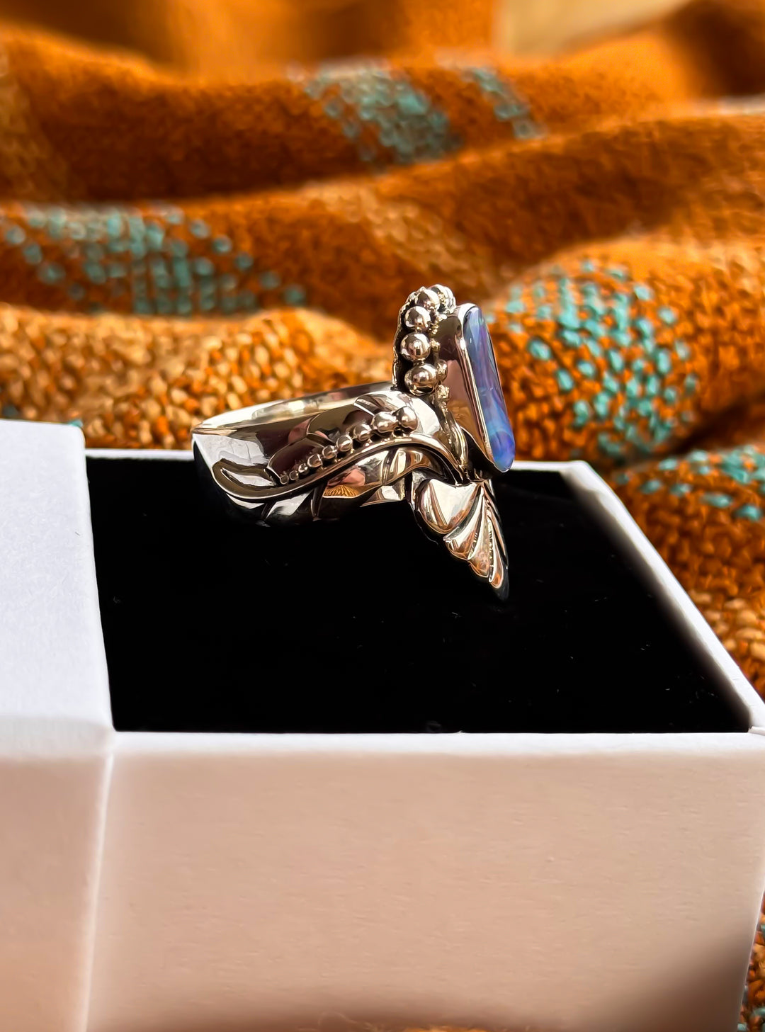 Australian Boulder Opal Ring ~ Celestial