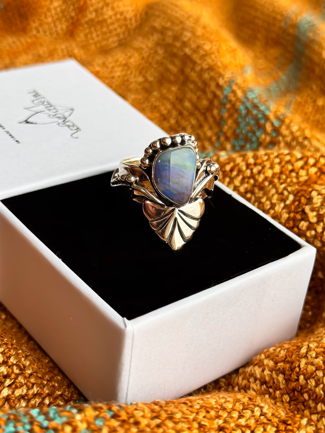 Australian Boulder Opal Ring ~Dreamscape