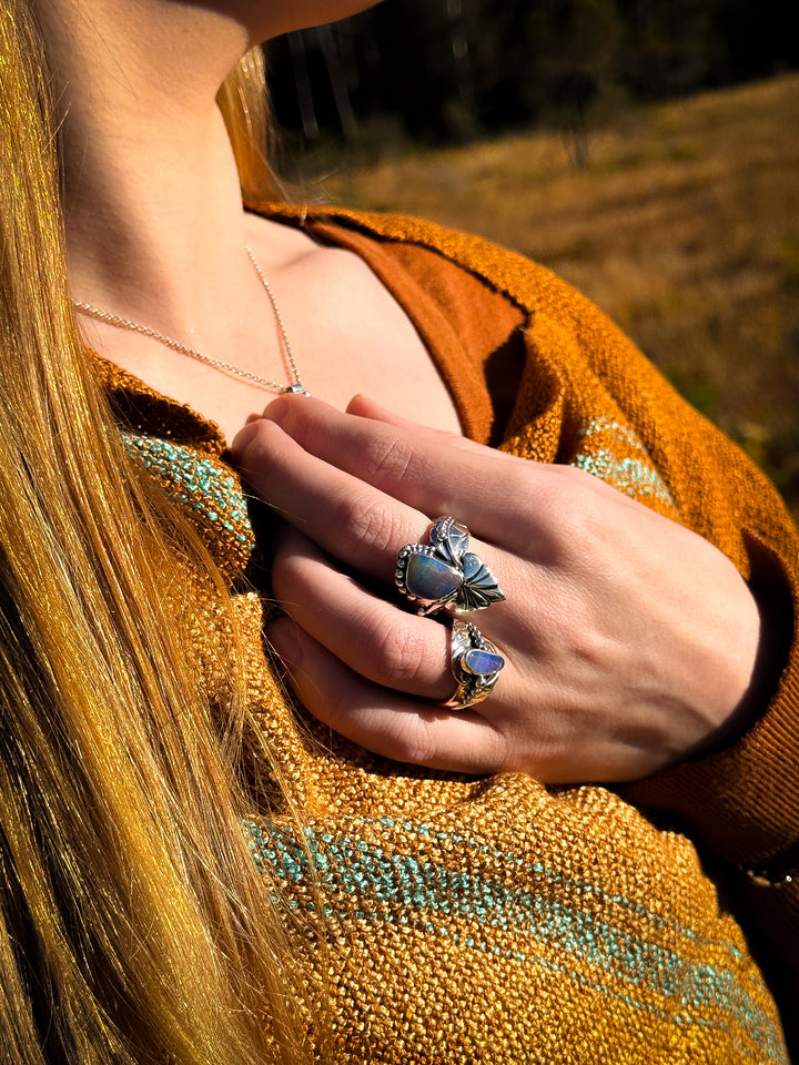 Australian Boulder Opal Ring ~Dreamscape