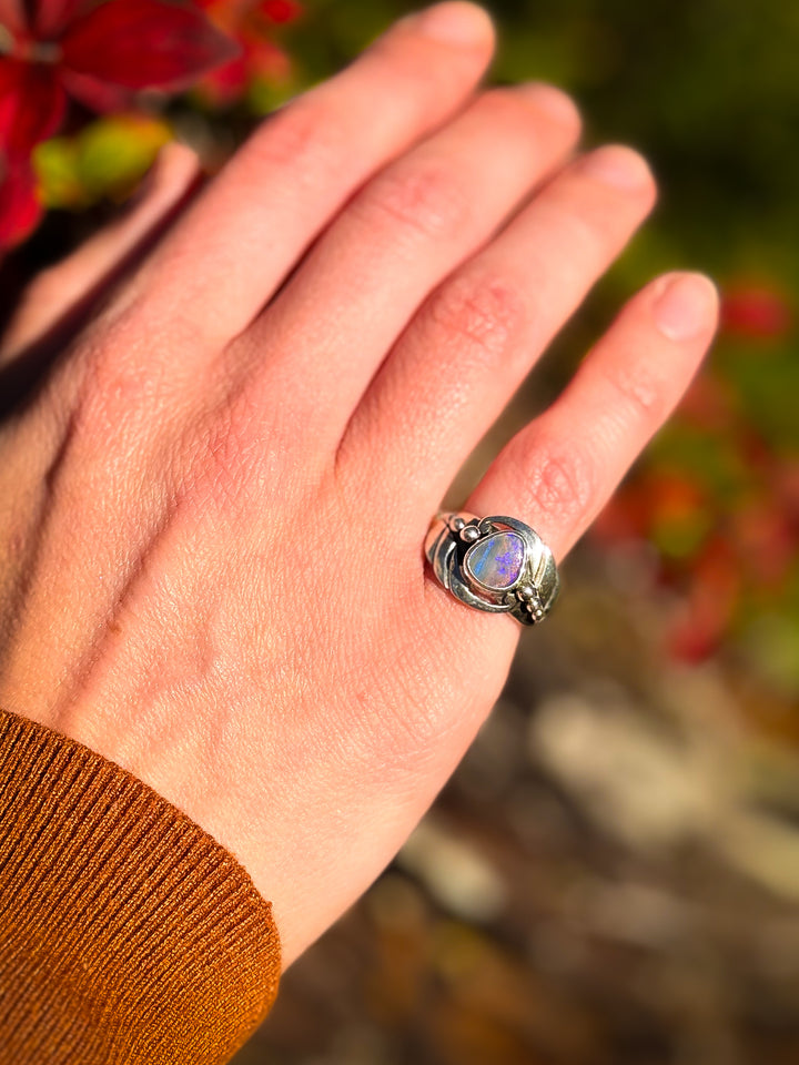 Australian Boulder Opal Ring ~ Kindling