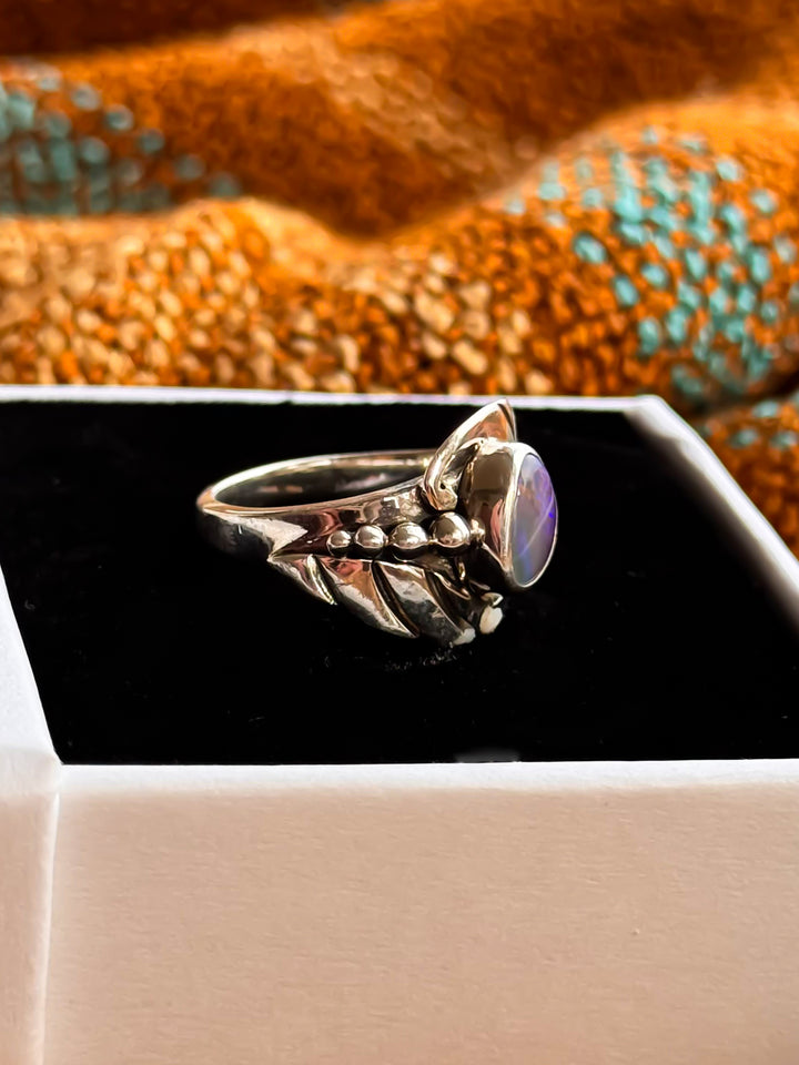 Australian Boulder Opal Ring ~ Kindling