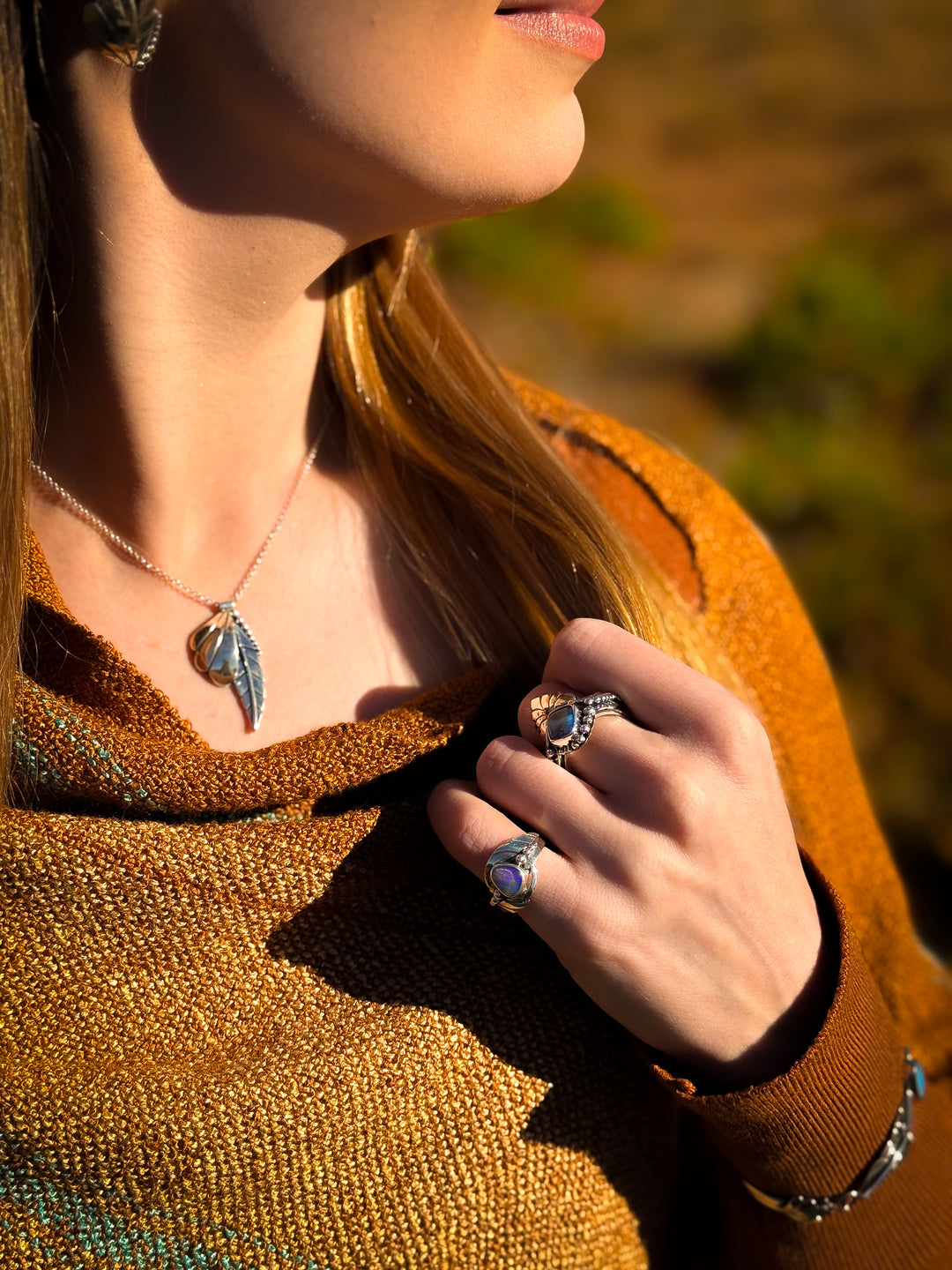 Australian Boulder Opal Ring ~ Nebula