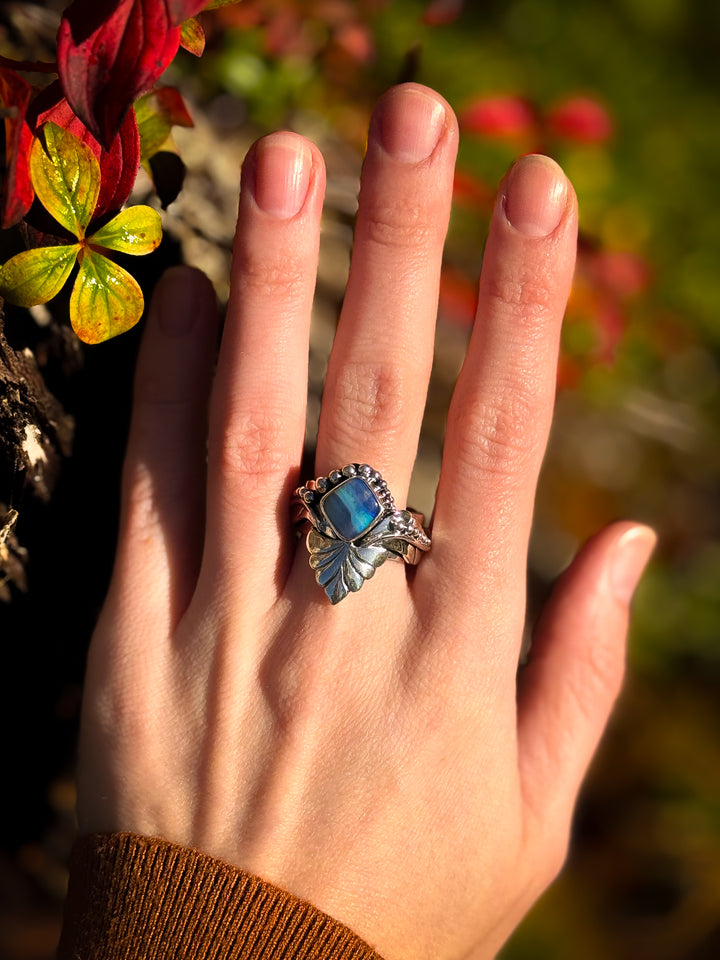Australian Boulder Opal Ring ~ Nebula