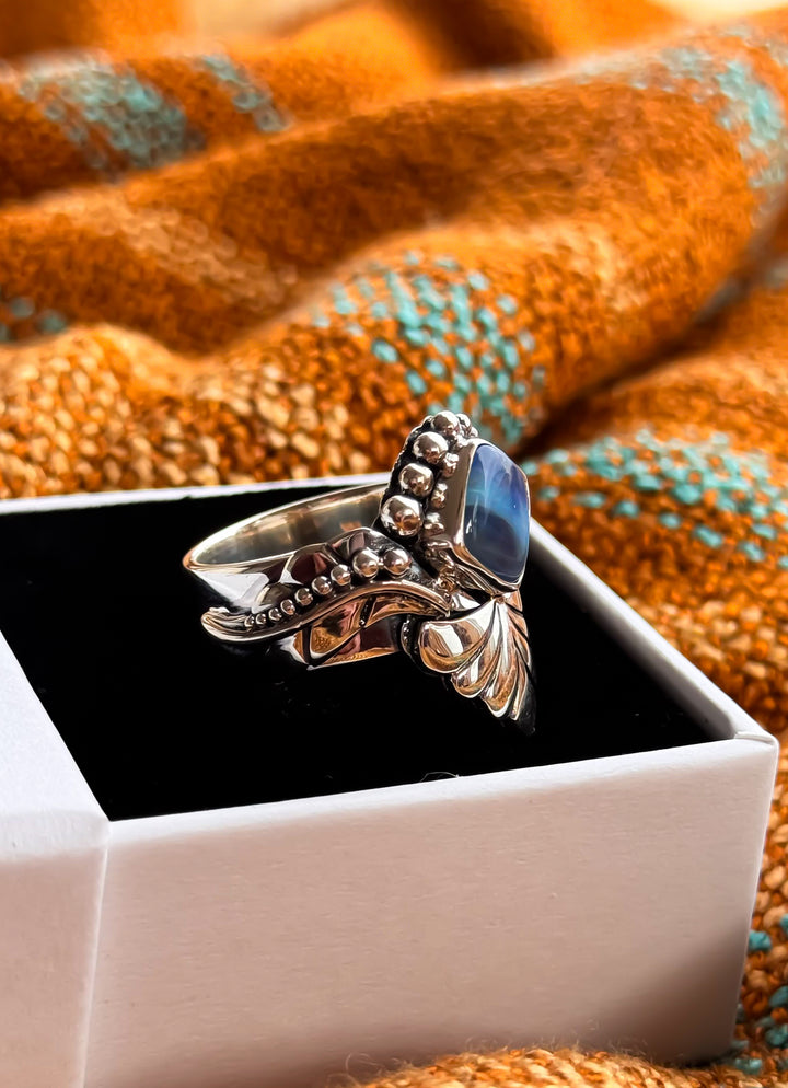 Australian Boulder Opal Ring ~ Nebula