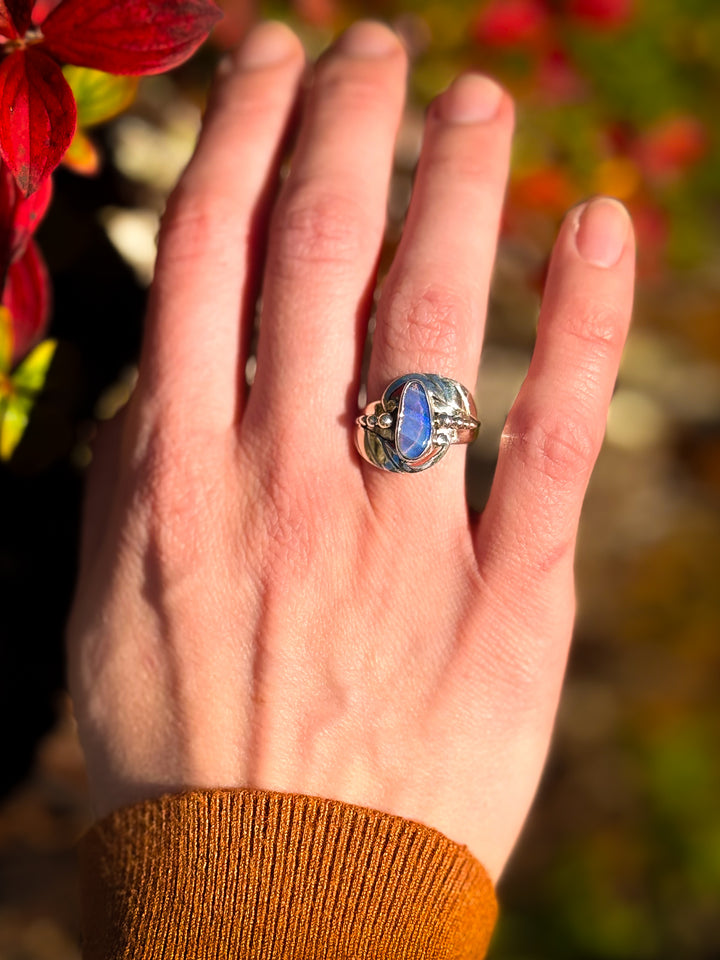 Australian Boulder Opal Ring ~ Tempest