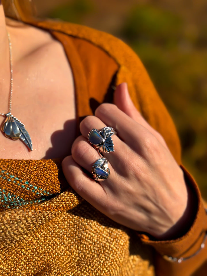 Australian Boulder Opal Ring ~ Tempest