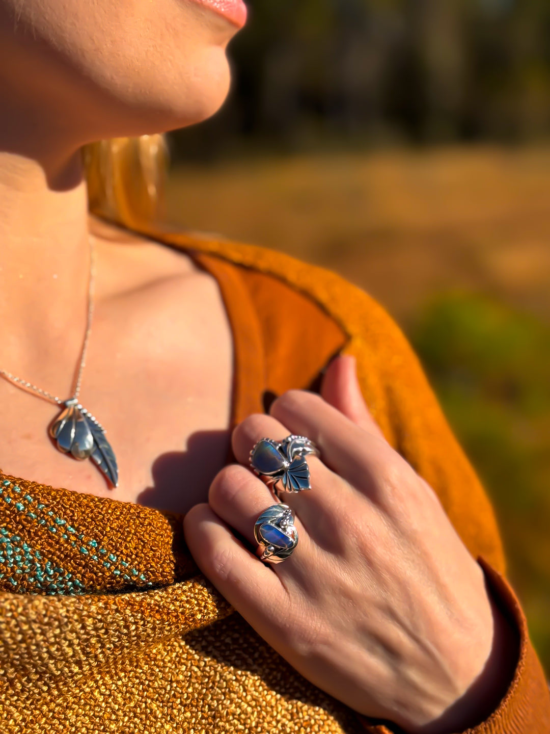 Australian Boulder Opal Ring ~ Tempest