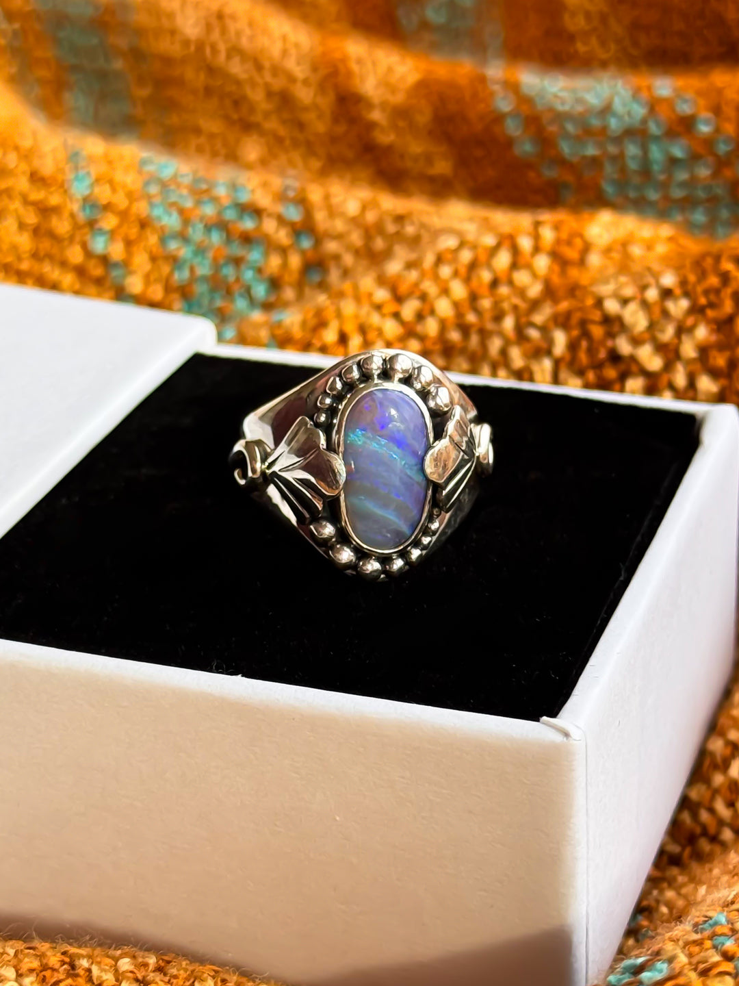 Australian Boulder Opal Ring ~ Twilight