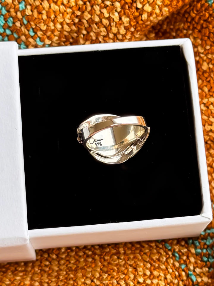 Australian Boulder Opal Ring ~ WildFire