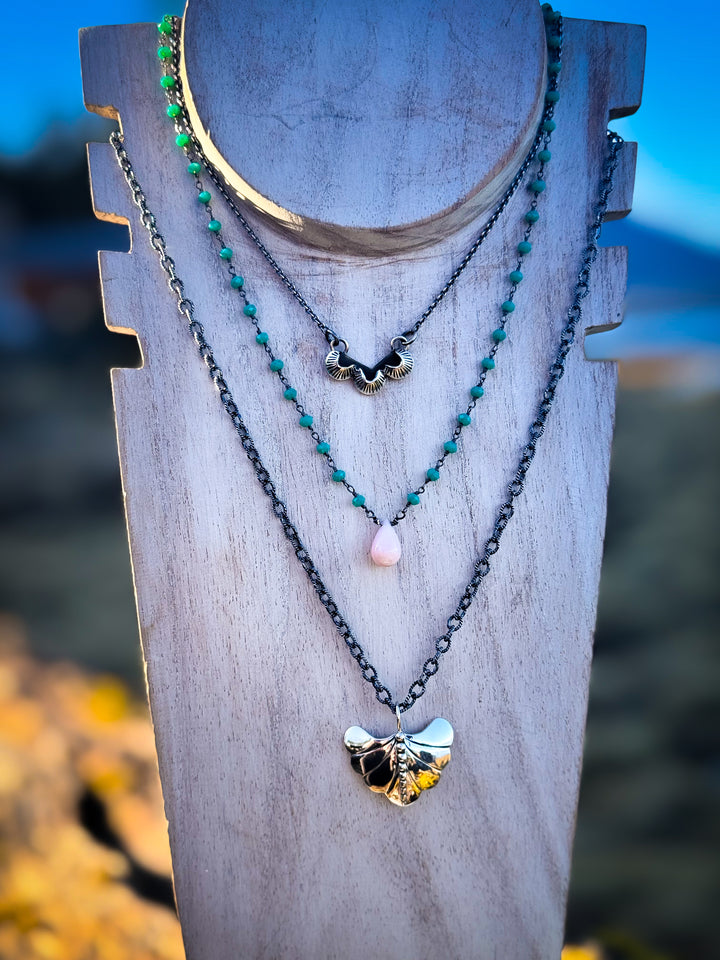 Trinity, Dew Drop Luminary, and Willow Wisp Necklace Trio