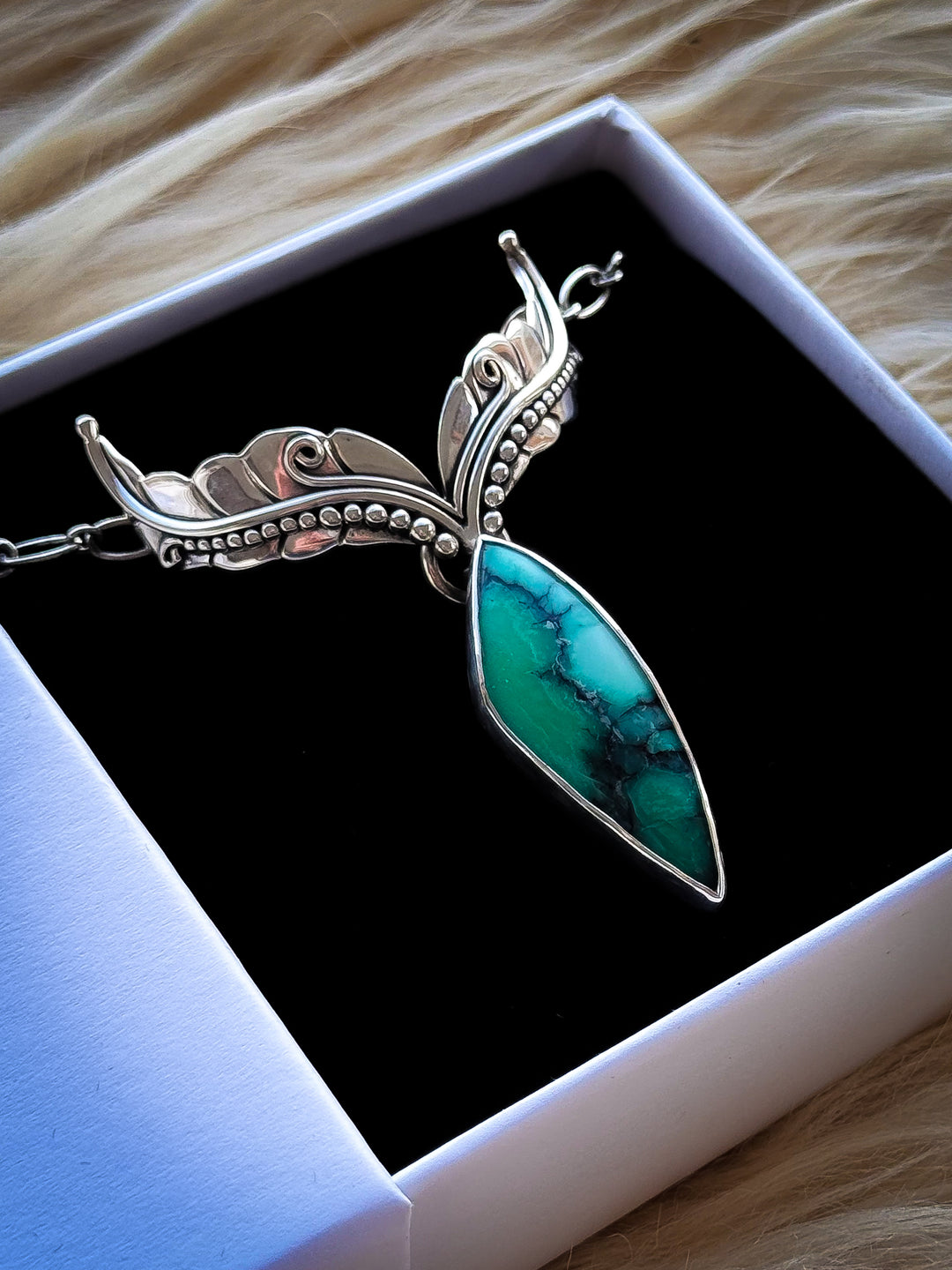 Black Bridge Variscite Necklace