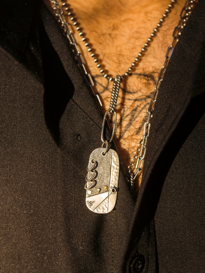 Crest Gold Nugget Pendant