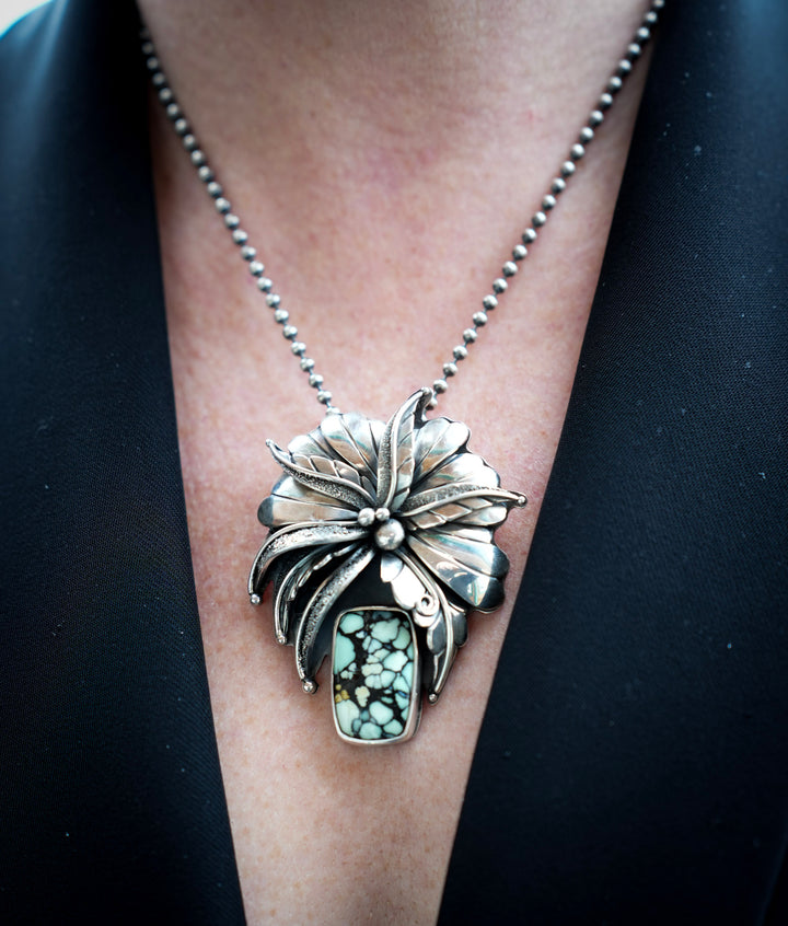 Desert Bloom Variscite Pendant - The Monarch