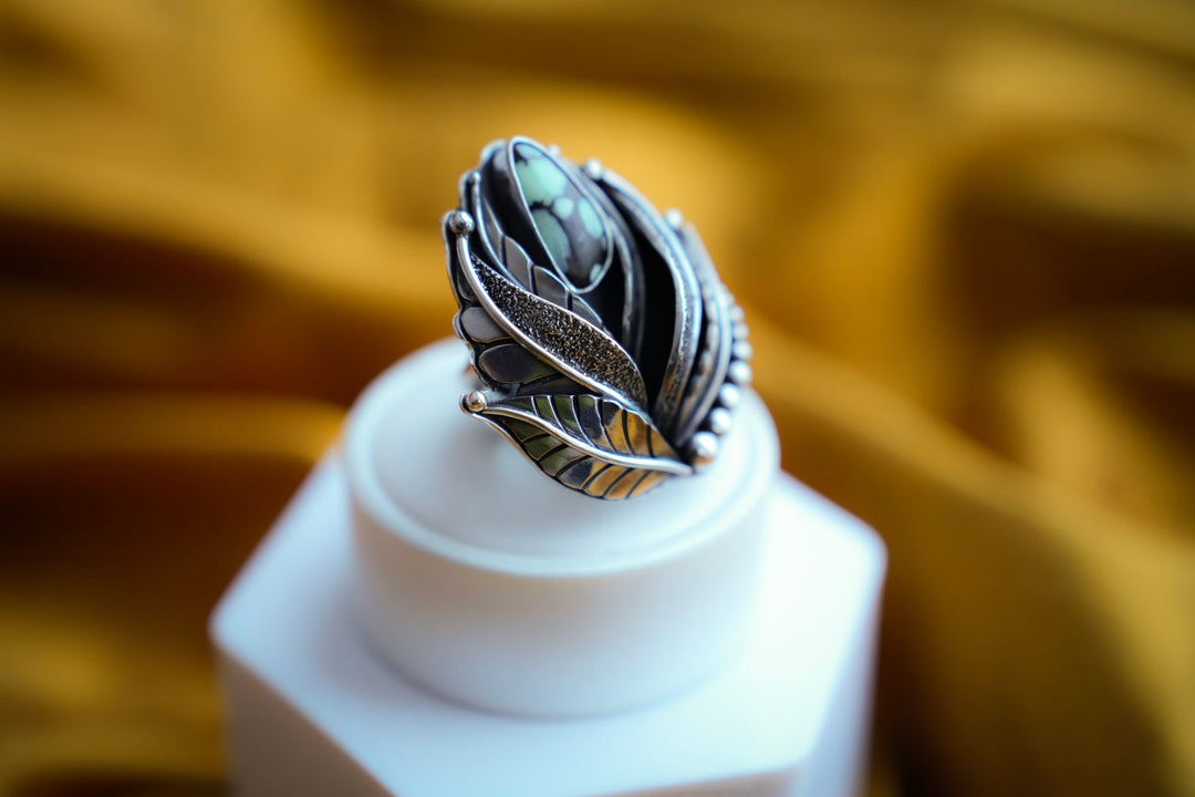 Desert Bloom Variscite Ring - The Quiet Roots