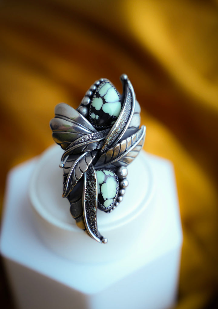 Desert Bloom Variscite Ring - The Awakening