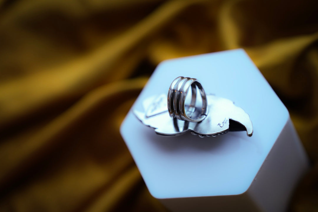 Desert Bloom Variscite Ring - The Awakening