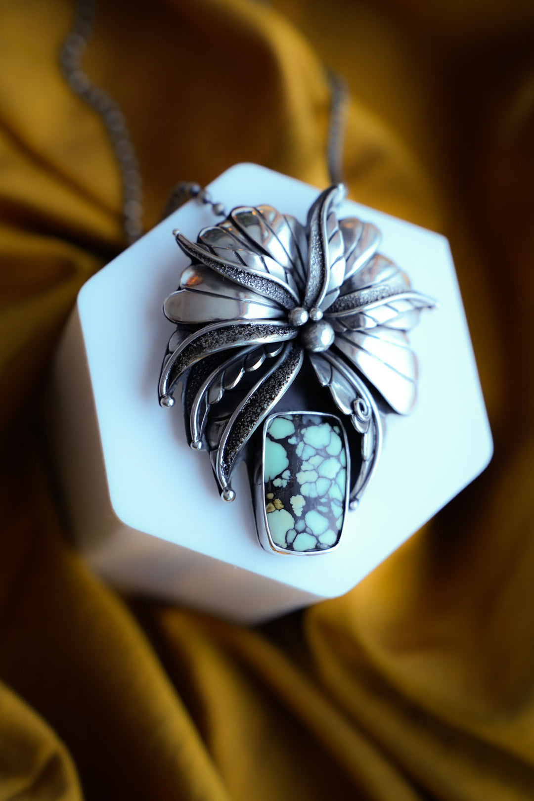 Desert Bloom Variscite Pendant - The Monarch