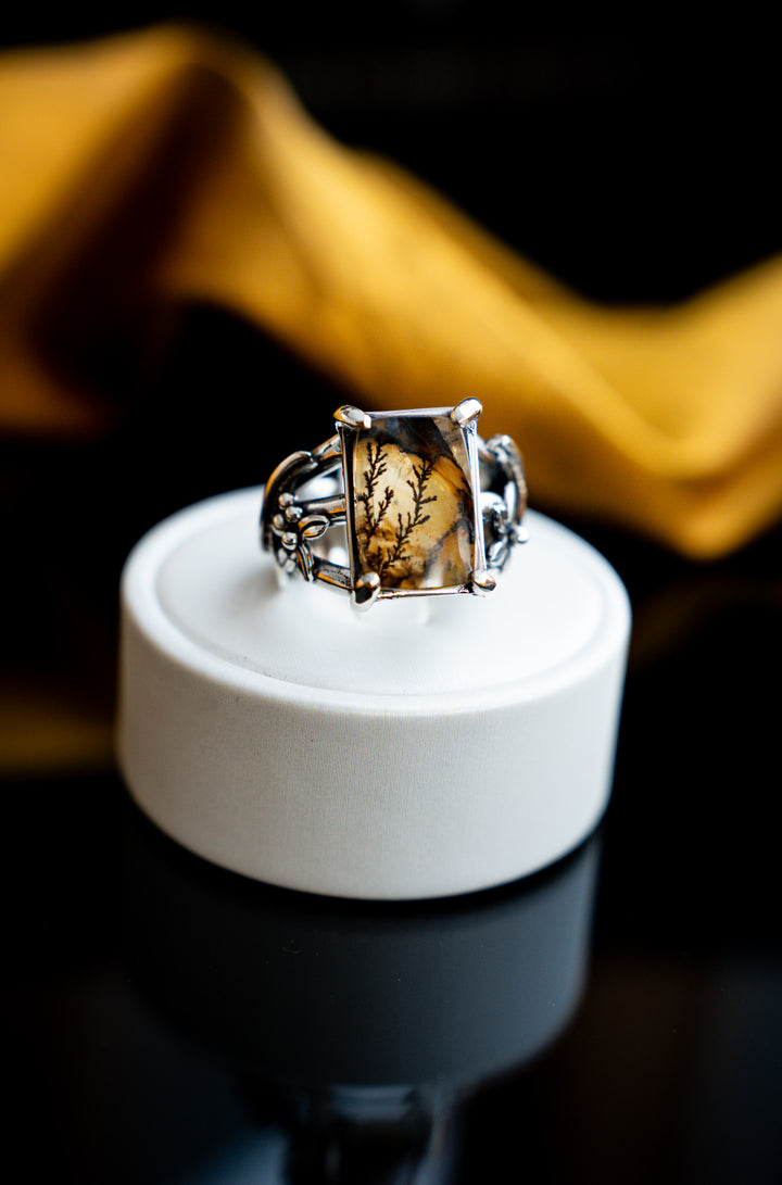 Dendritic Agate Ring