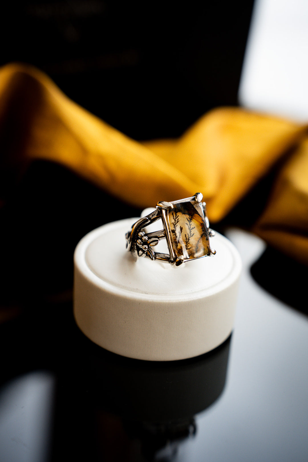 Dendritic Agate Ring