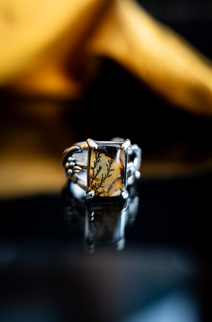 Dendritic Agate Ring