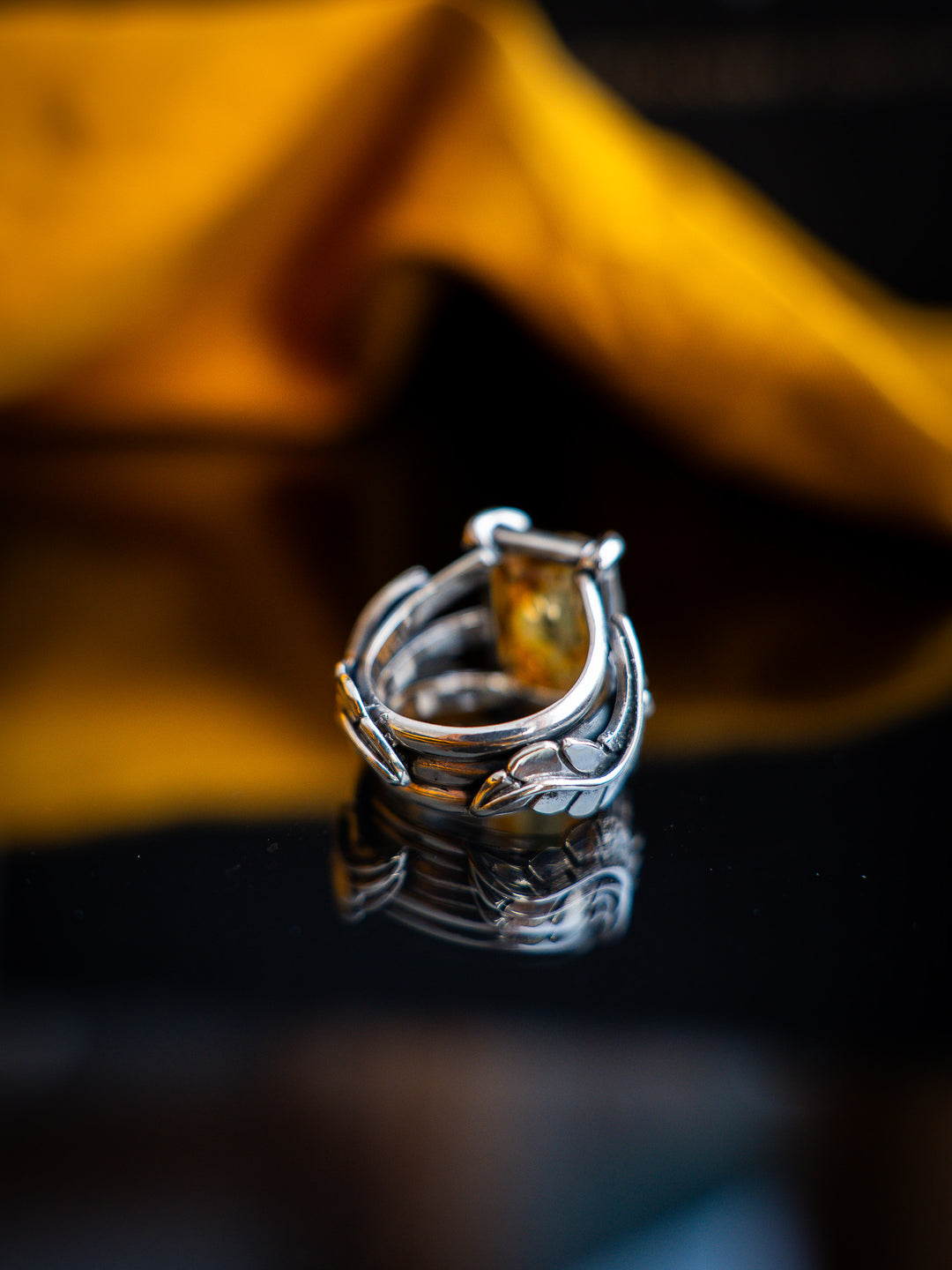 Dendritic Agate Ring