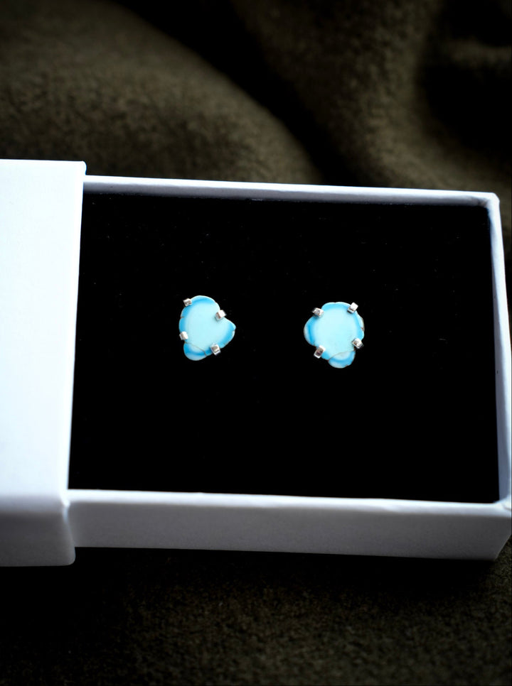 Golden hills Turquoise Split Stud Earrings