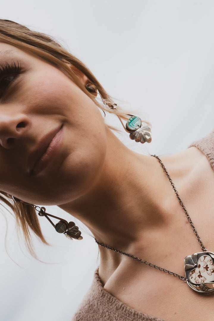 Vintage Ceramic Earrings - Josephine