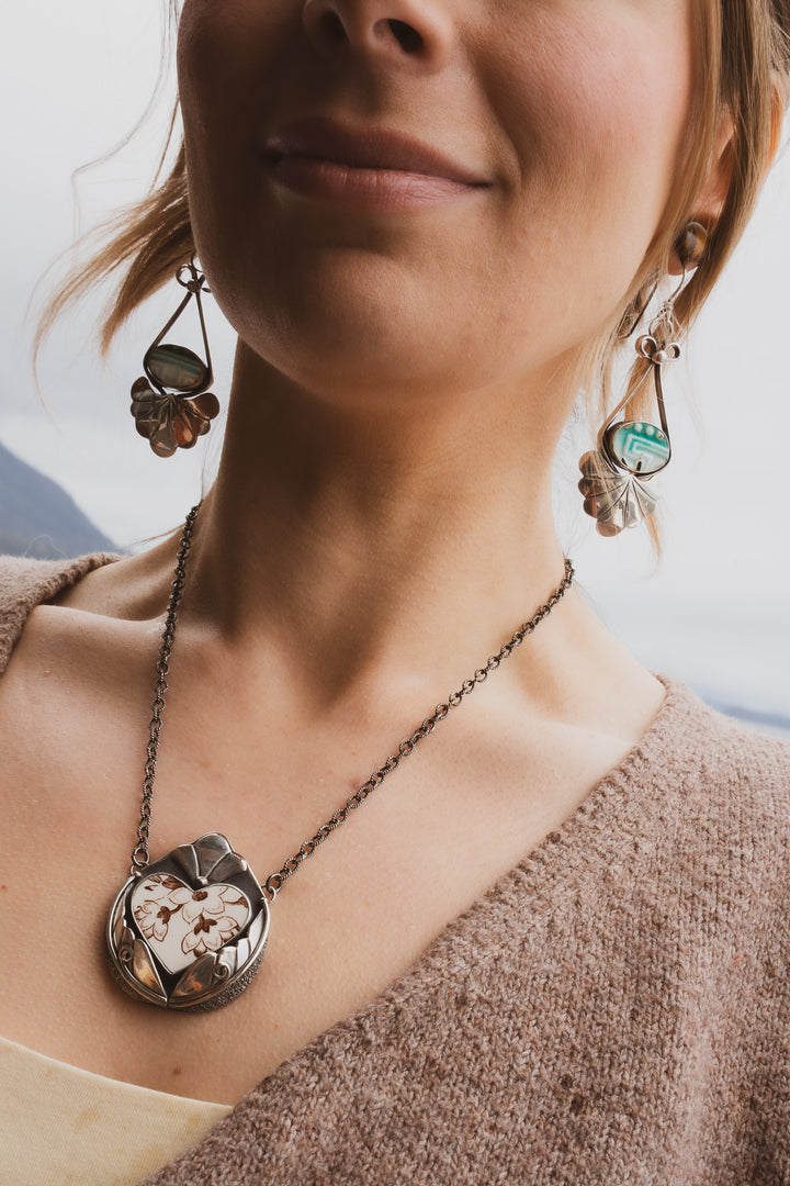 Vintage Ceramic Earrings - Josephine