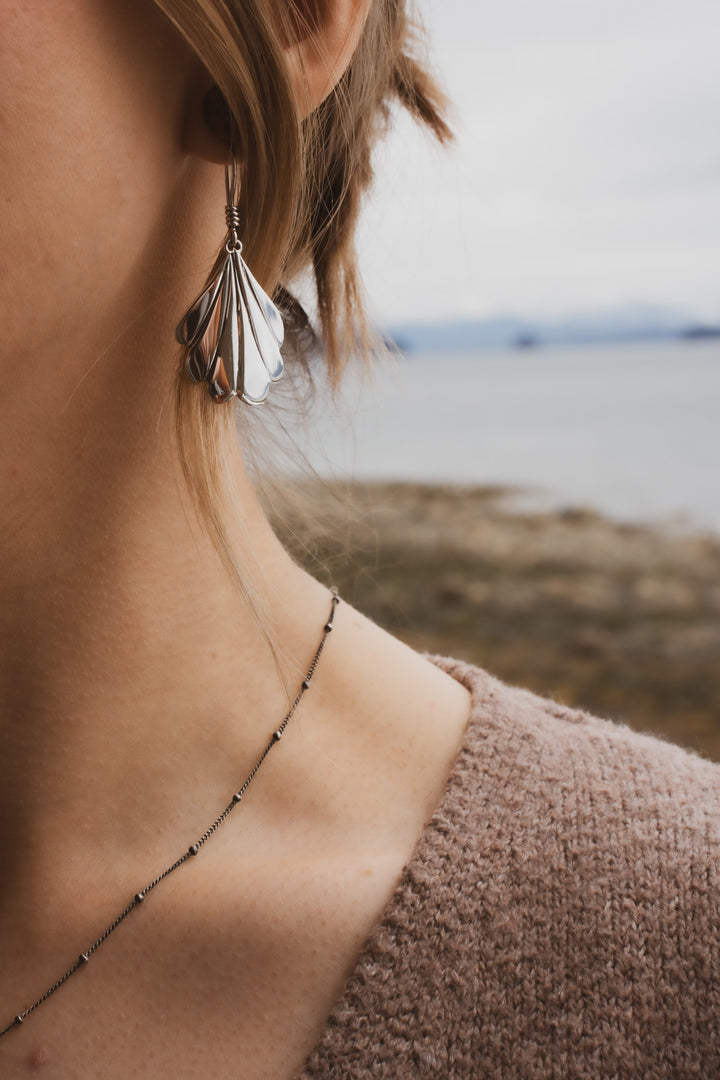 Sterling Silver Earrings - The Parlor Fan