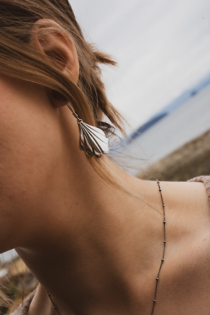 Sterling Silver Earrings - The Parlor Fan
