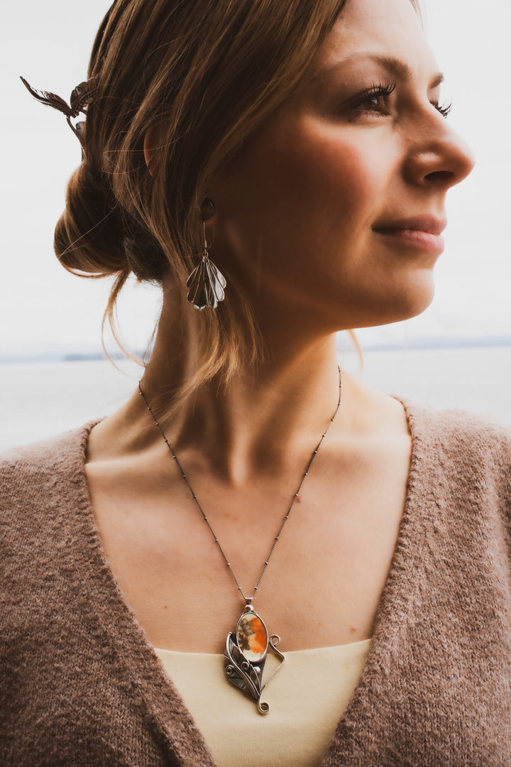 Vintage Ceramic Pendant - Clara