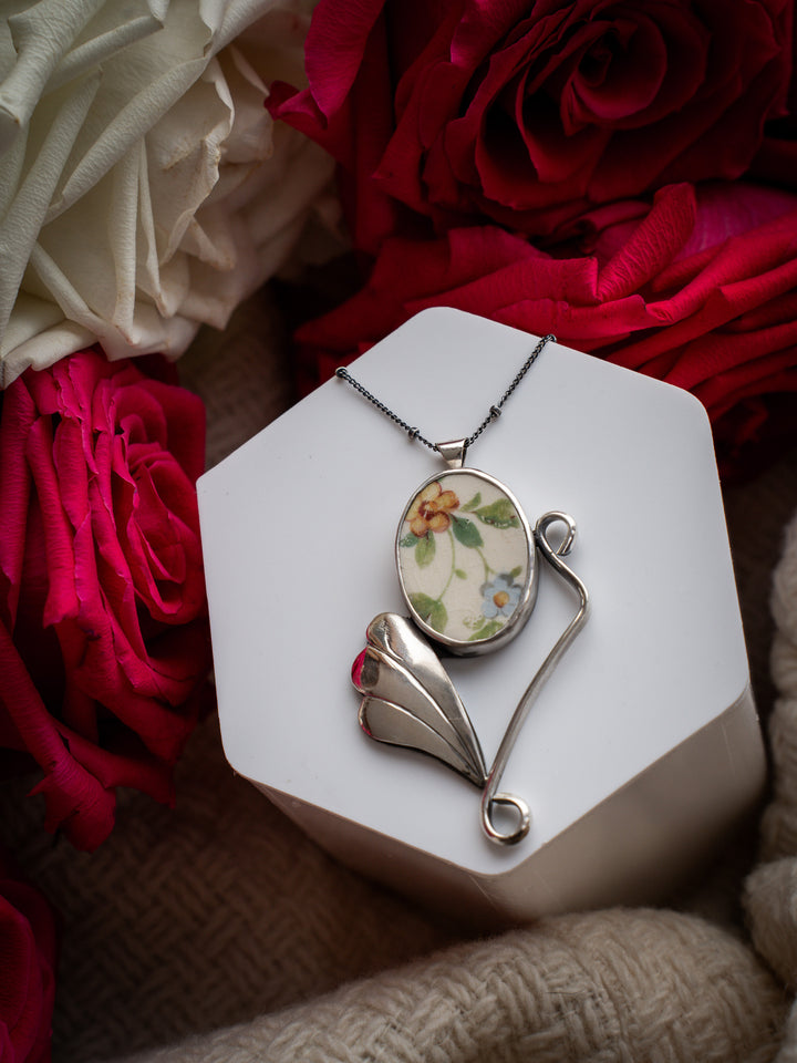 Vintage Ceramic Pendant - Dorothea