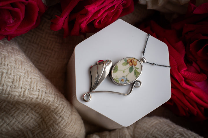 Vintage Ceramic Pendant - Dorothea