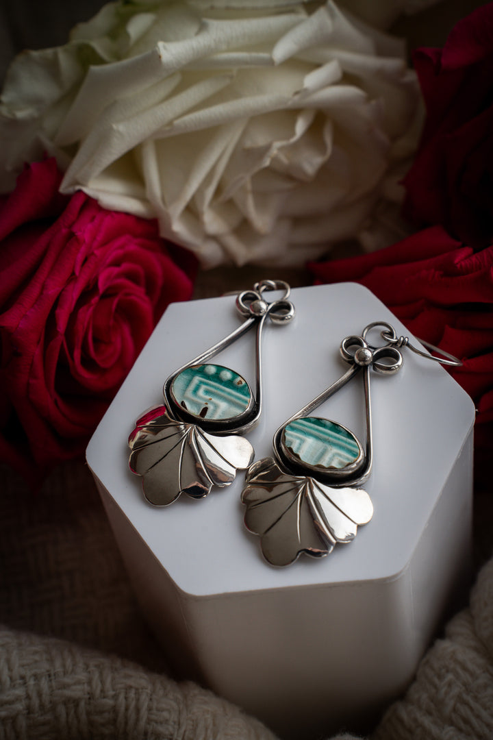 Vintage Ceramic Earrings - Josephine