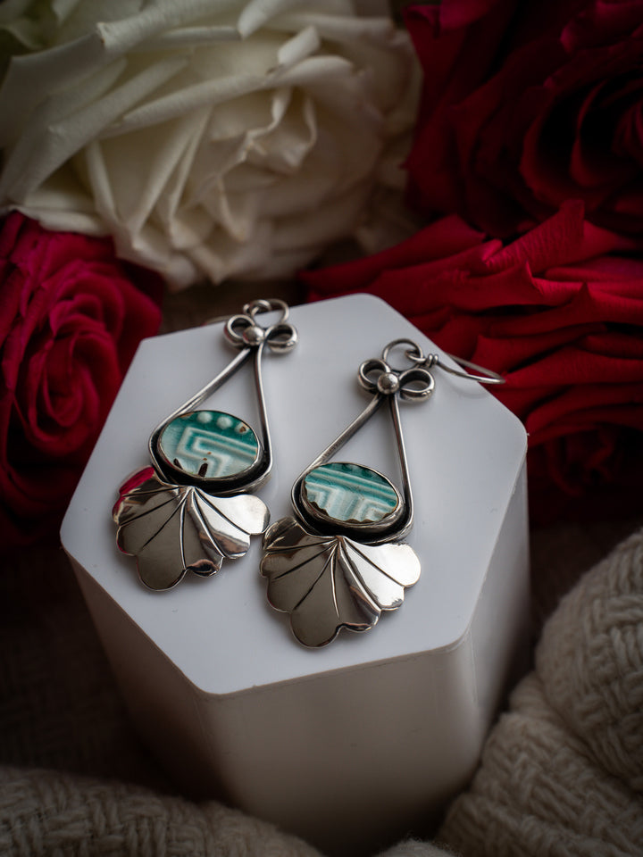 Vintage Ceramic Earrings - Josephine