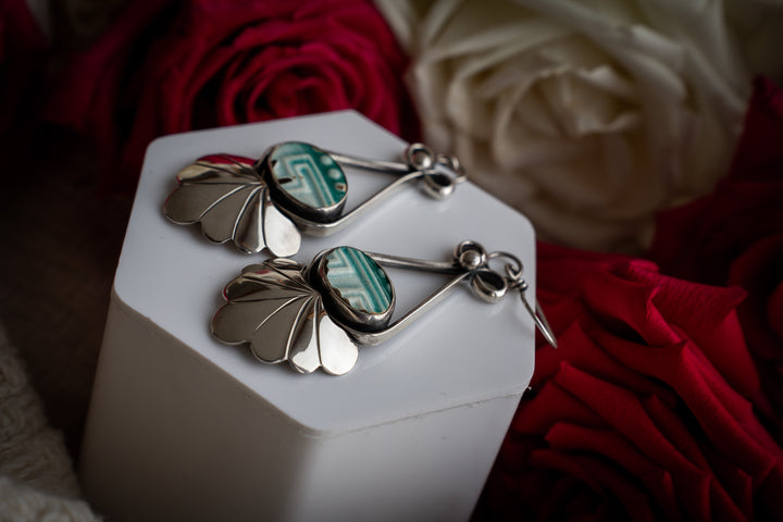 Vintage Ceramic Earrings - Josephine