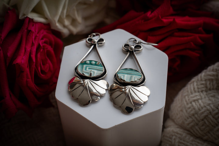 Vintage Ceramic Earrings - Josephine