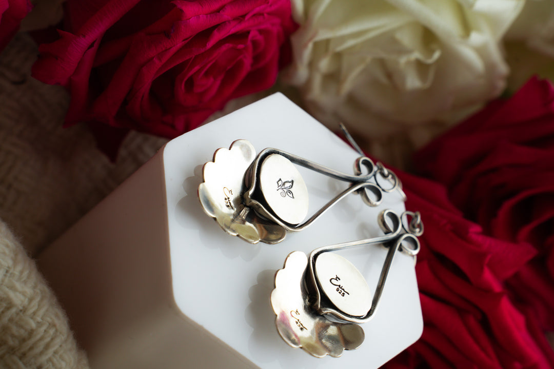 Vintage Ceramic Earrings - Josephine
