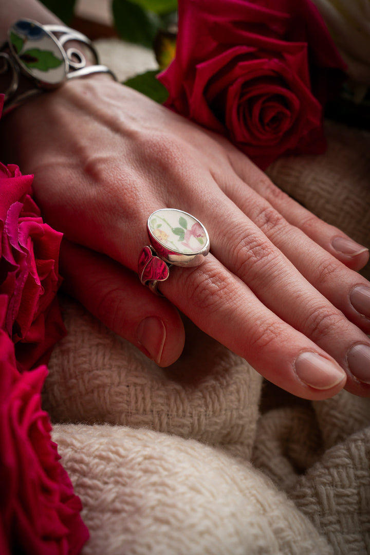 Vintage Ceramic Ring - Katharine