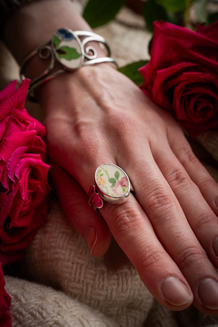 Vintage Ceramic Ring - Katharine