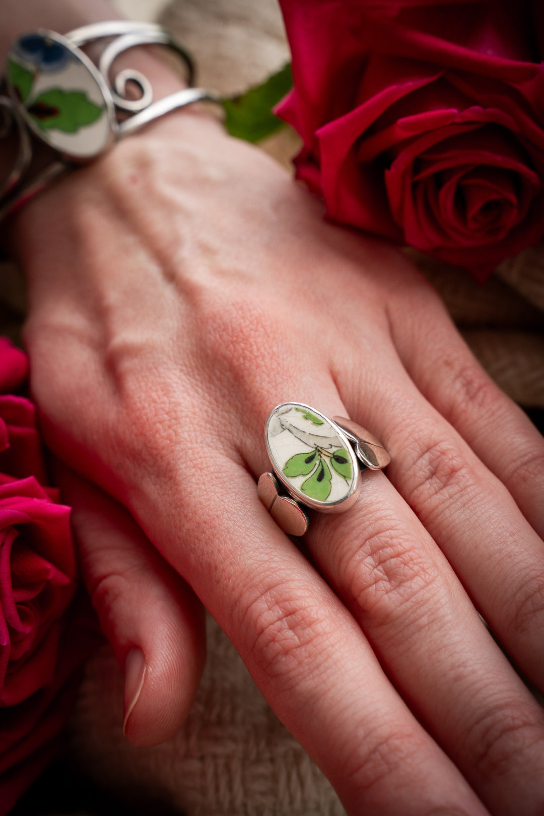 Vintage Ceramic Ring - Nell