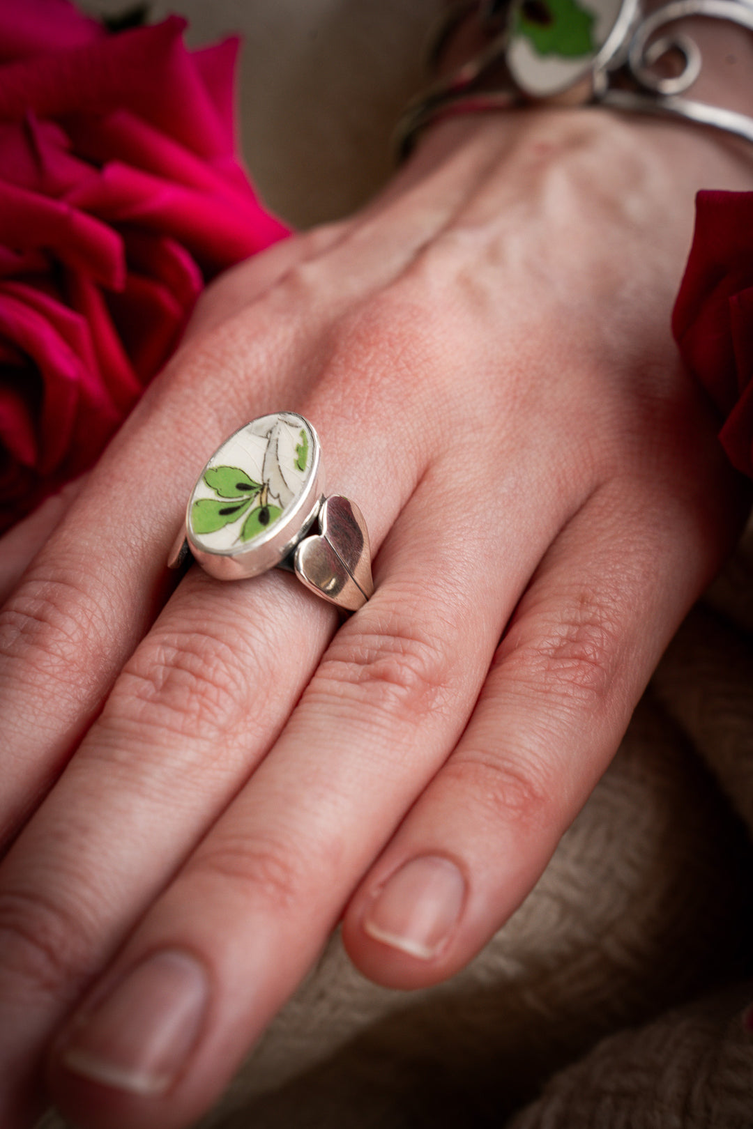 Vintage Ceramic Ring - Nell