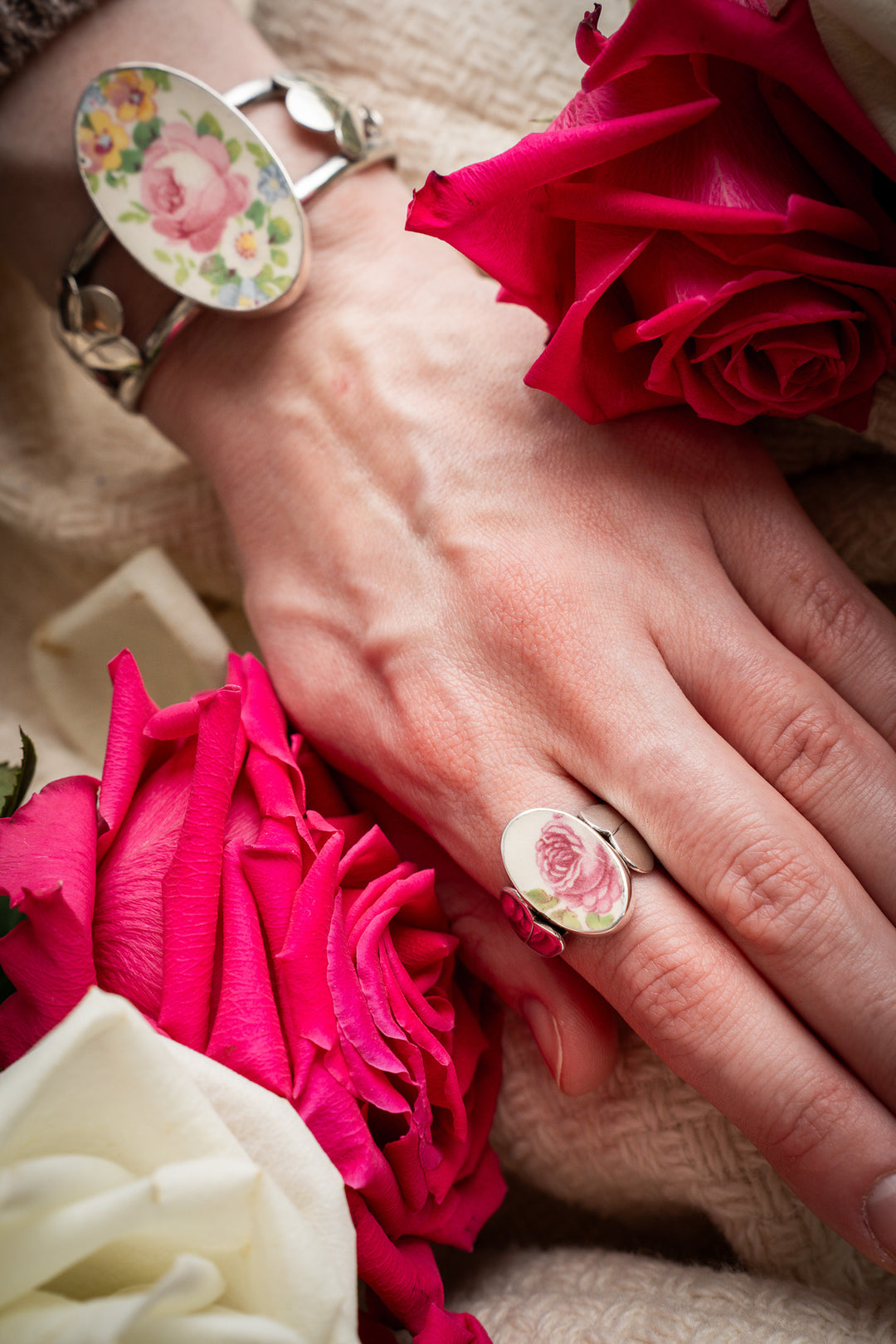Vintage Ceramic Ring - Quinn