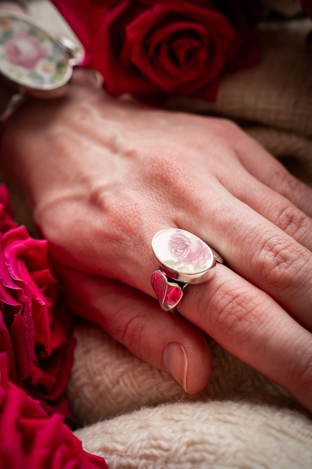 Vintage Ceramic Ring - Quinn