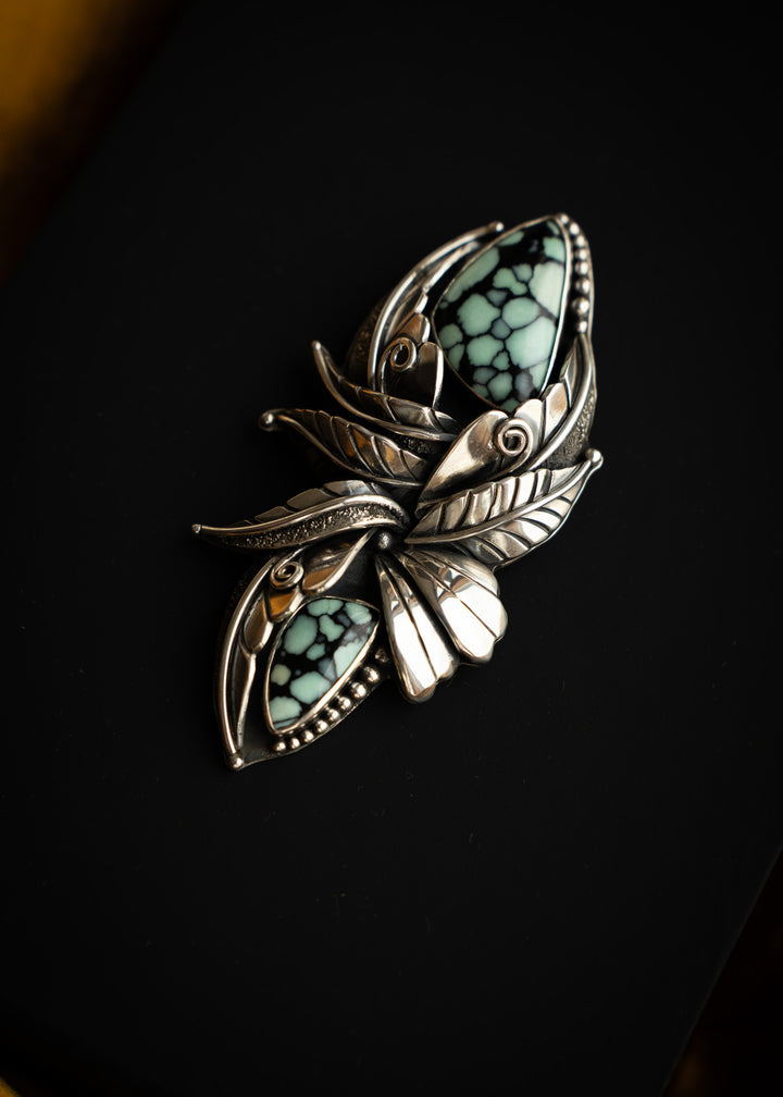 Custom Double Desert Bloom Variscite Pendant - The Becoming