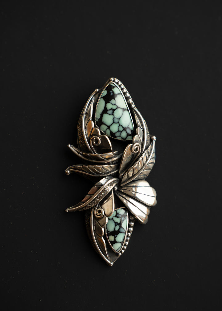 Custom Double Desert Bloom Variscite Pendant - The Becoming